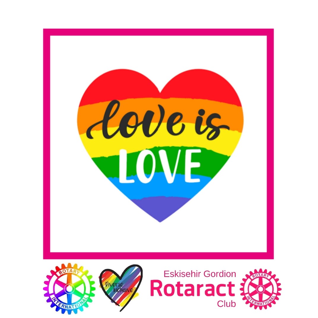 Haziran onur ayı! Sevmek birlikte güzel 🌈

June is pride month! Love gets better together 🌈 

#pride 
#RotaryDünyayıBirleştirir 
#RotaryConnectsTheWorld