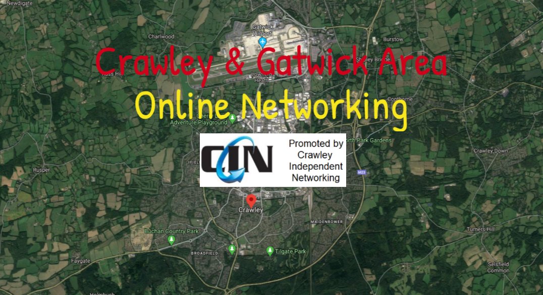 Crawley &amp; Gatwick Online Networking is hosted by Geoff Williamson and promoted by Crawley Independent Networking to benefit all Local Networkers

Online Networking Meetings in July 2020

crawleyindependentnetworking.co.uk/online-virtual…
