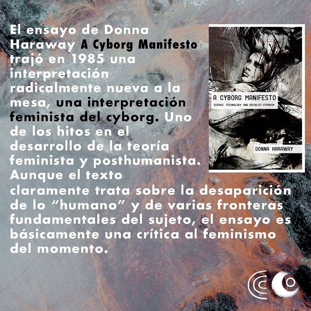 claroscuropod's tweet photo. Aquí les presentamos un ensayo clásico de los 80s, A Cyborg Manifesto de Donna Haraway, con el que se puede analizar a la mitológica diva “rosa blanca de metal de tal pa cual que tal, mírala chupar la pepa de un mango bajito...” @arca1000000 https://t.co/uYVgVK0EGc