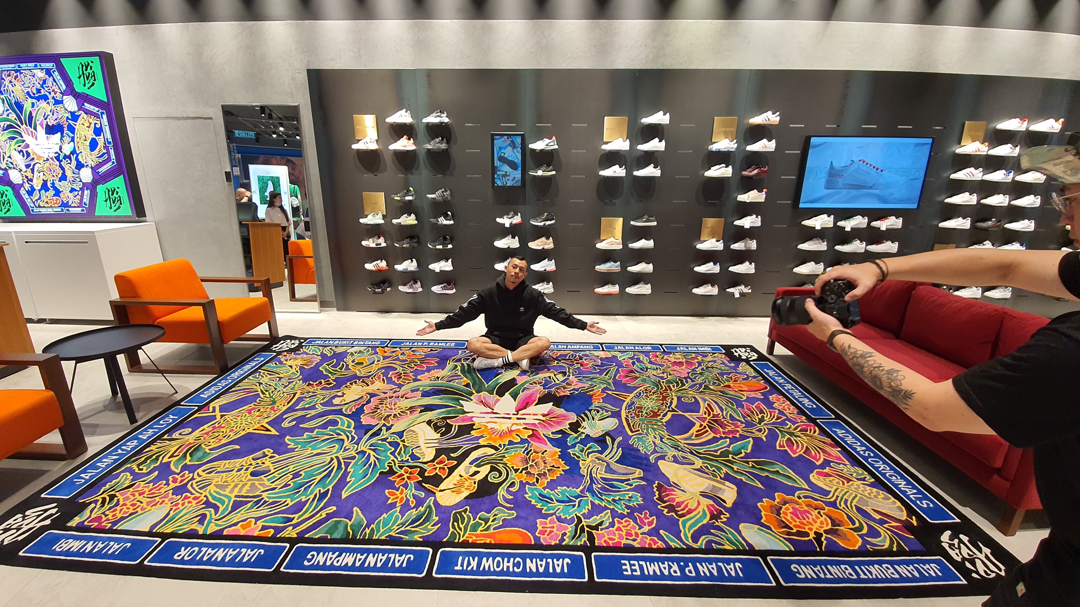 jaemyc on Twitter: and my magic carpet. Designed these massive art piece with adidas and their amazing team helped craft out a smooth event today at Pavilion KL! Check