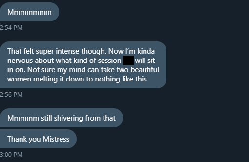 backup__lisa's tweet photo. "I'm barely conscious" - 5 minutes after cumming.

Want to know what my good boys get?

They get me guiding them through their first-ever prostate orgasm.

They get to have a session with a friend watching, who I'm teaching to domme them.

You?

You get to stroke to my feed. https://t.co/vN2XFMpl9h