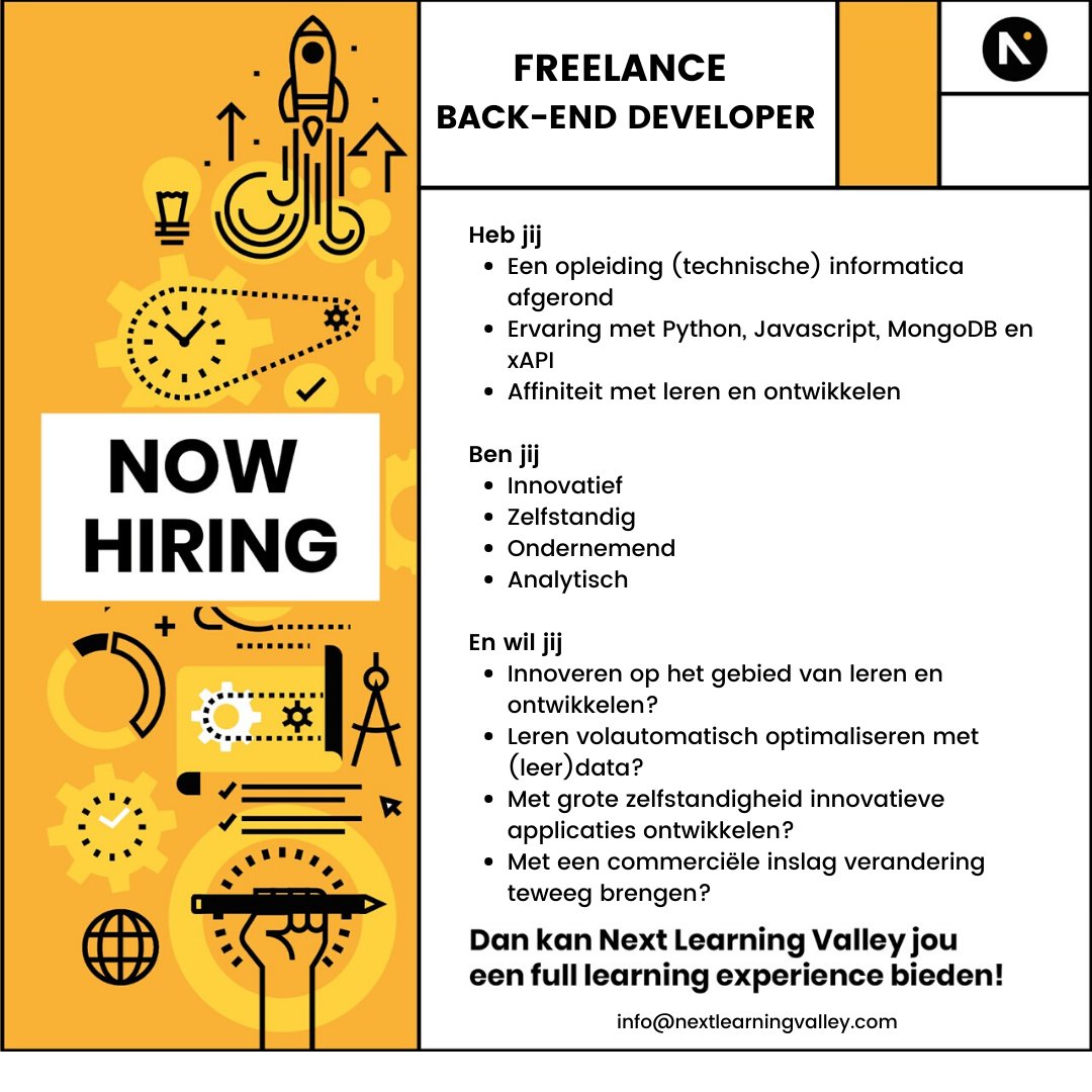 NLV_LXP's tweet image. Misschien heb je al meegekregen dat we een nieuwe dienst hebben geïntroduceerd: NLV Labs! Wij zoeken iemand die ons meehelpt met met productinnovatie: 

#SocialLearning #PersonalizedLearning #LearningAnalytics