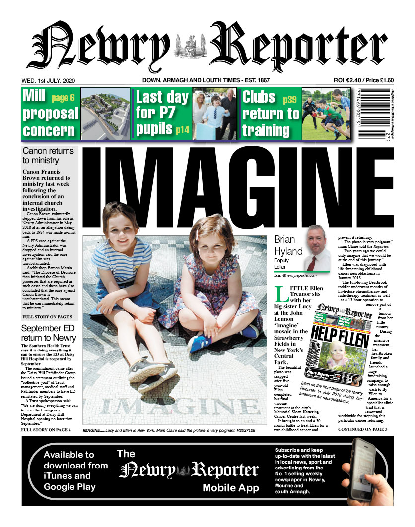 This Week’s Front Page: Tears of joy as Ellen completes final treatment to prevent cancer return <a href="/EllenJourney/">Ellen's Journey</a>