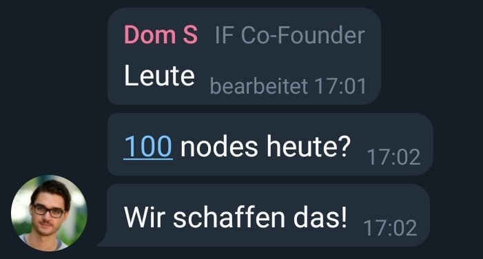 BaboleroOne's tweet photo. @ EVERYONE #IOTA lovers!
Lets Do This ! 💪 #Node #GoShimmer
100 Nodes today? GO FOR IT!
#TangleForFuture https://t.co/CHtrRgyfQh