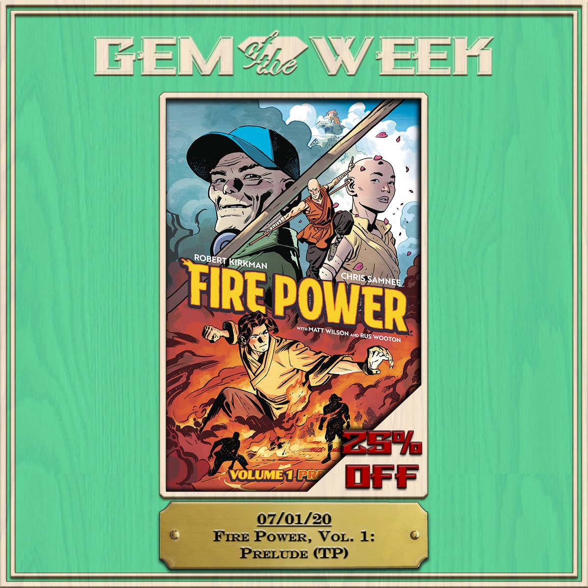 GemComicsIL's tweet image. Gem of the Week! 25% Off for One Week, Every Week! This Week?

FIRE POWER, VOL. 1, by @RobertKirkman &amp;amp; @ChrisSamnee!

#ImageComic #indiecomics #comics #TWD #TheWalkingDead #NCBD #NewComicsDay #NewComicBookDay #BackTheComeback #EverybodyWasKungFuFighting #ThoseFistsWereFastAsFire