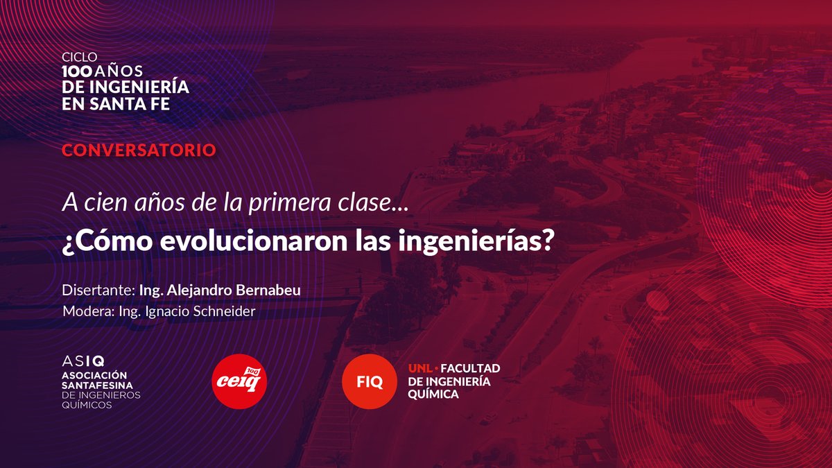 FIQUNL's tweet photo. 👥 A cien años de la primera clase...¿Cómo evolucionaron las ingenierías? Un conversatorio que rescata diferentes experiencias y trayectorias en torno a una disciplina centenaria.
ℹ https://t.co/jHeR6S25mG
Actividad conjunta: #FIQUNL, #ASIQ, @ELCEIQ https://t.co/TLGRRSpXko