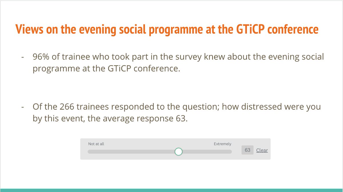 We sent a survey to DClinPsy trainees across the UK to find out their views about racism in the profession, particularly relating to the GTiCP 2019 conference. We released some findings jointly with the BPS;  https://www.bps.org.uk/sites/www.bps.org.uk/files/Member%20Networks/Divisions/DCP/Racism%2C%20power%20and%20privilege%20in%20psychology.pdfHere are some more of the findings (1/13)