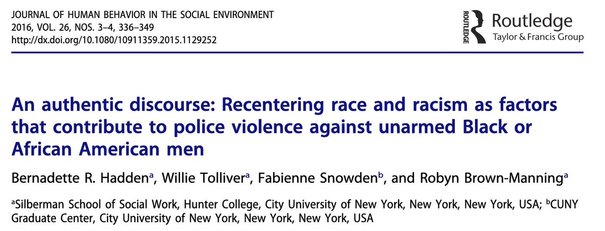 382/ "Distinguishing between participants who approved of police violence and those who did not... race was the strongest predictor... In addition, participants were twice as likely to attribute disparities... to... less in-born ability to learn ...rather than to discrimination."