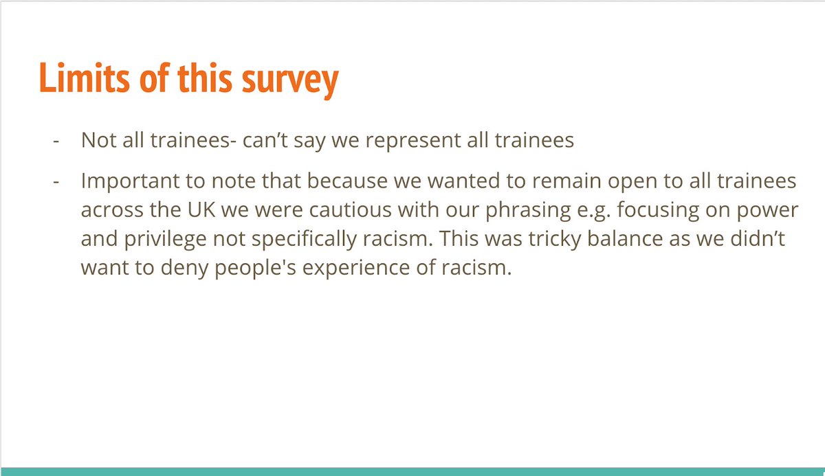 We sent a survey to DClinPsy trainees across the UK to find out their views about racism in the profession, particularly relating to the GTiCP 2019 conference. We released some findings jointly with the BPS;  https://www.bps.org.uk/sites/www.bps.org.uk/files/Member%20Networks/Divisions/DCP/Racism%2C%20power%20and%20privilege%20in%20psychology.pdfHere are some more of the findings (1/13)