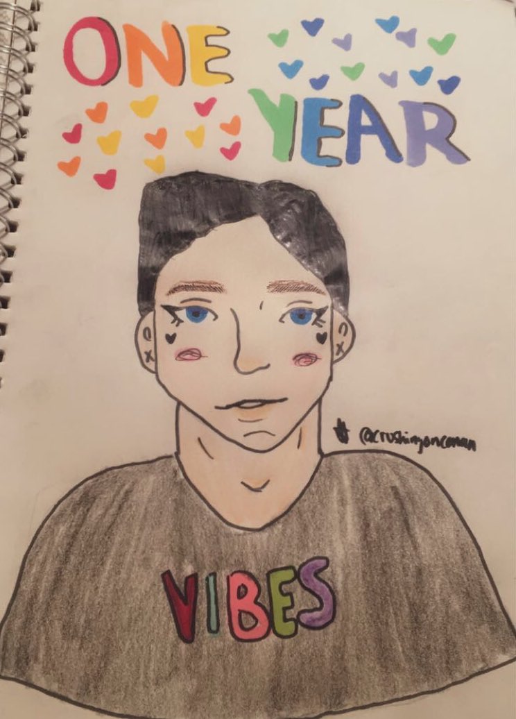 finalgooglefeud's tweet photo. keep it lowkey✨🏳️‍🌈

happy one year since coming out @AmazingPhil both you and dan helped give me the courage to come out too around this time last year and i thank you both so much for that<3 #phanart #dnppride #coty #COTYanniversary https://t.co/wWzq9dOWOO