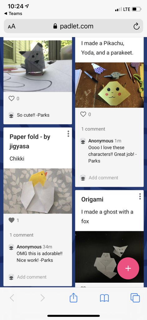 ParksTeaches's tweet photo. Look at these kids go! Today’s Makerspace/Get Crafty lesson was on oragami/paper crafts! See what they gave done so far! @MrJTaege #sdwsl #makerspace #getcrafty https://t.co/ShY860VyNF