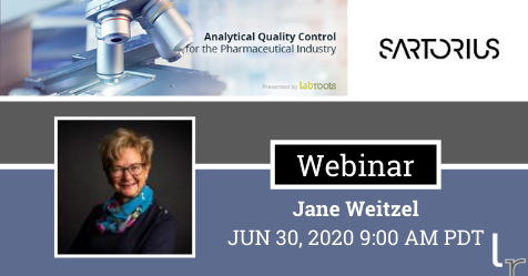 Labroots's tweet image. Join LabRoots today with Jane Weitzel for her webinar on “Quality Control for the Pharmaceutical Industry; Stage 3, Continued Verification, in the Lifecycle of Analytical Procedures”. Register here: buff.ly/2AZabky
#pharmaQualityControl #QCforpharma #pharmaQC @Sartorius