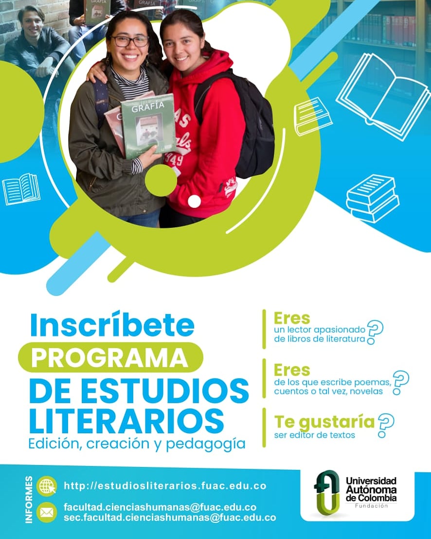 Uautonoma_Col's tweet photo. ¡Inscripciones abiertas en los programas de la Facultad de Ciencias Humanas!
Anímate a ser parte de la FUAC
👇
https://t.co/ZkmQHoMpfM

#SomosAutónomos #YoquierolaFuac https://t.co/dbuvbQVgUF