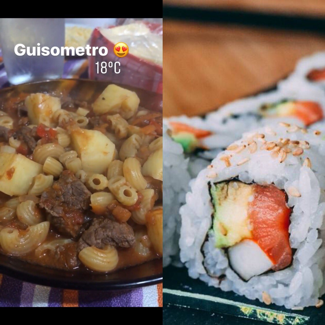 No puedo creer qué haya gente que prefiera un insulso Sushi antes que ALTO GUISO 🤤