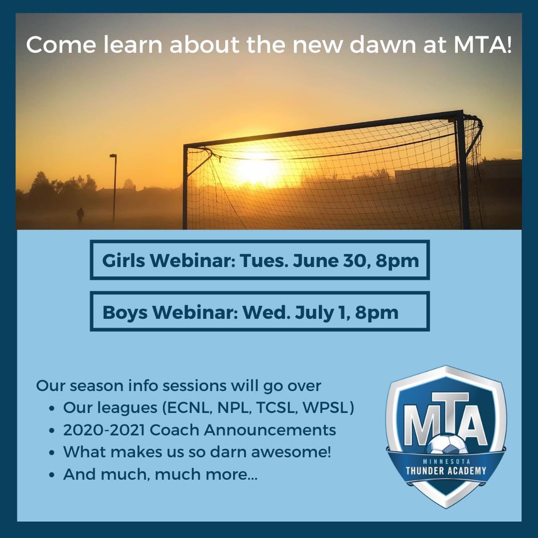 Tune in TONIGHT, 8pm to learn more about what’s in store at MTA this coming year!