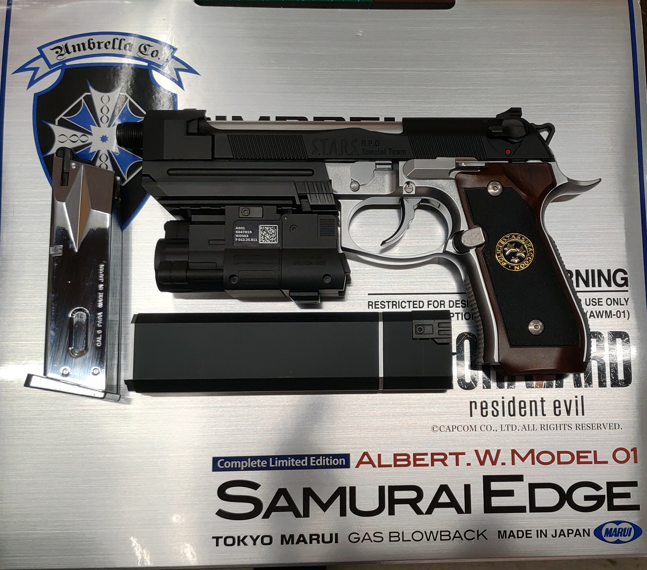 お宝中古市場山形南店おもちゃ 東京マルイ バイオハザード 限定版 サムライエッジ アルバート W モデル 01 超レア品買い取りさせていただきました 初速m S キズなどの使用感有り チート武器入荷です バイオハザード7に登場したモデルですね