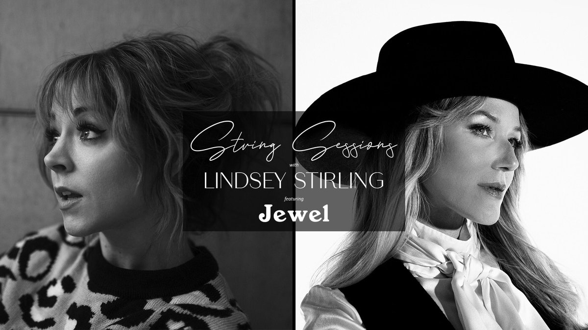 LindseyStirling's tweet image. New #StringSessions with @Jeweljk premiering in 15 minutes! found.ee/StringSessions…