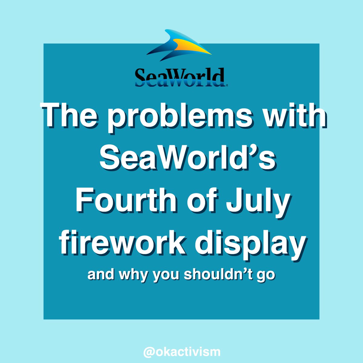 ActivistOrca's tweet photo. BOYCOTT SEAWORLD @SeaWorld https://t.co/O8dvATCTrb