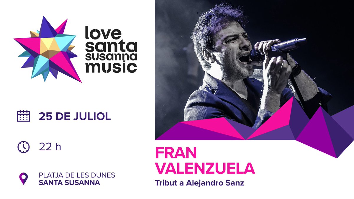 Podràs enamorar-te 💘 o curar-te el 'Corazón Partío' 💔 amb les balades més romàntiques d'Alejandro Sanz amb la interpretació de <a href="/FranValenzueIa/">Fran Valenzuela</a> 🎤

❓ Recordes amb quina cançó et vas enamorar?

📷 Pere Jiménez.

#lovesantamusic20 #SantaSusanna
