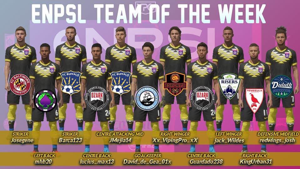 Two more Team of the Week honors from last week’s #eNPSL performances. Congrats to Destiny and Guardado for the recognition!