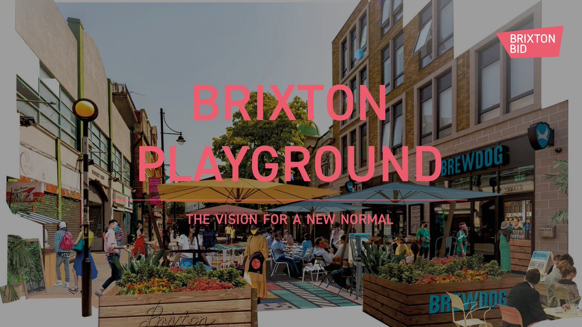 BrixtonBID's tweet photo. Welcome to Brixton Playground, our vision for a spacious, safe and sustainable Brixton for all. If not now, when?

Read more here: https://t.co/VeuosNGTRv https://t.co/hnpLKc7XN4