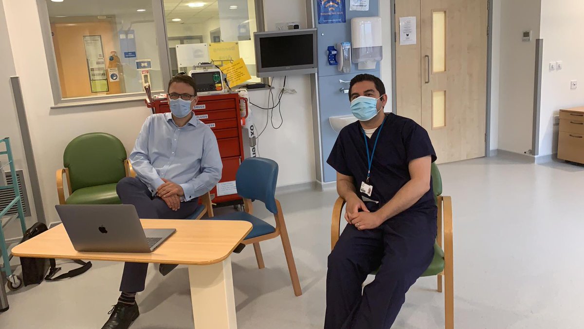 CUH_PeriOps's tweet photo. After a 3 month hiatus, the PRIME Clinic is back in action @CUH_NHS today (virtually!) with Dr D'Souza, @SvetPetkov2016 and @littlecloudy  assessing our patients today #prehabilitation #TeamCUH #CUHProud https://t.co/HsDOHpuDk5