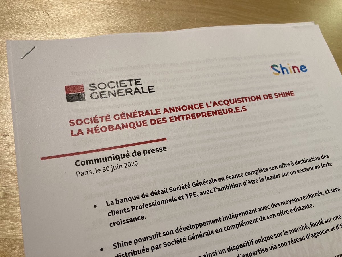 ccurtil's tweet image. Welcome ⁦@shine_tools⁩ at ⁦@SocieteGenerale⁩ ! Good job ⁦@nicoreboud⁩ ⁦@rapha6lsimon⁩ ! With ⁦@MCDucholet⁩ and Ambroise Pascal, SG + Shine, the bank that helps entrepreneurs
