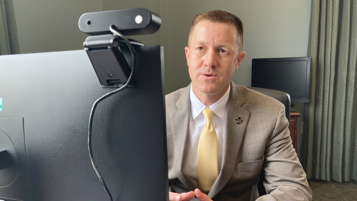 .<a href="/cadebrumley/">Cade Brumley</a> leading virtual meeting w/ Dr. Frank Welch from Office of Public Health for our school leaders this afternoon. Keeping districts updated on reopening guidance &amp; giving opportunity to ask questions. #LouisianaBelieves #StrongStart