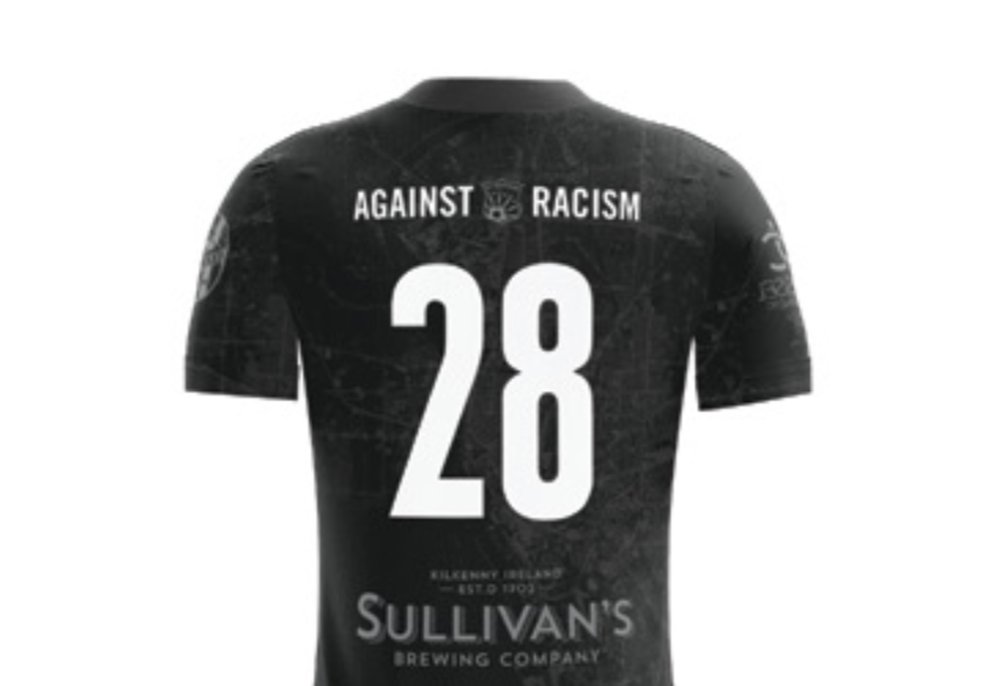 The black jersey is sublimated with the street map of  #Buffalo and All-High Stadium's address is located right below our crest.More importantly: The back speaks plainly against racismDetails:  https://www.fcbuffalo.org/a-different-kind-of-change-kit/
