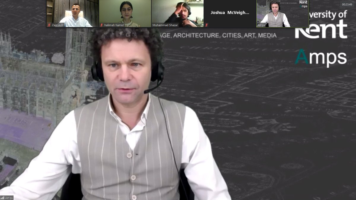 Zainadilk's tweet image. All set for the first virtual conference #AMPS_PARADE / #mediatedcity
@ArchitectureMPS 
@BNULahore