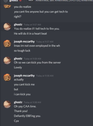 Your Vice President everybody, threatening WH staff because he apparently "needs" his OVP staff in the WH when OVP isn't under the White House. 😂