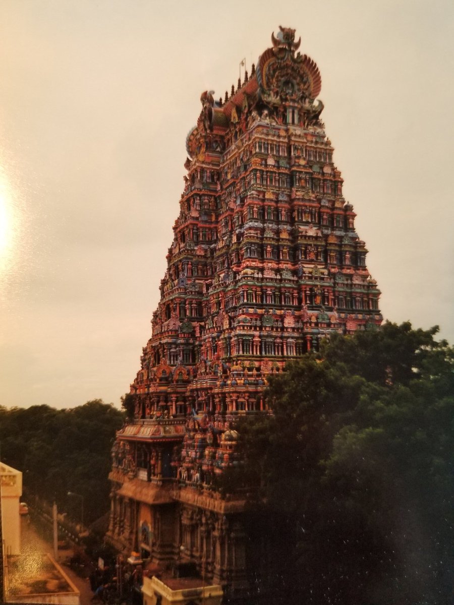 I miss travelling, part 2: Meenakshi Temple, Madurai, Tamil Nadu, India (1999/2000). Probably the most beautiful Hindu temple I saw in India.