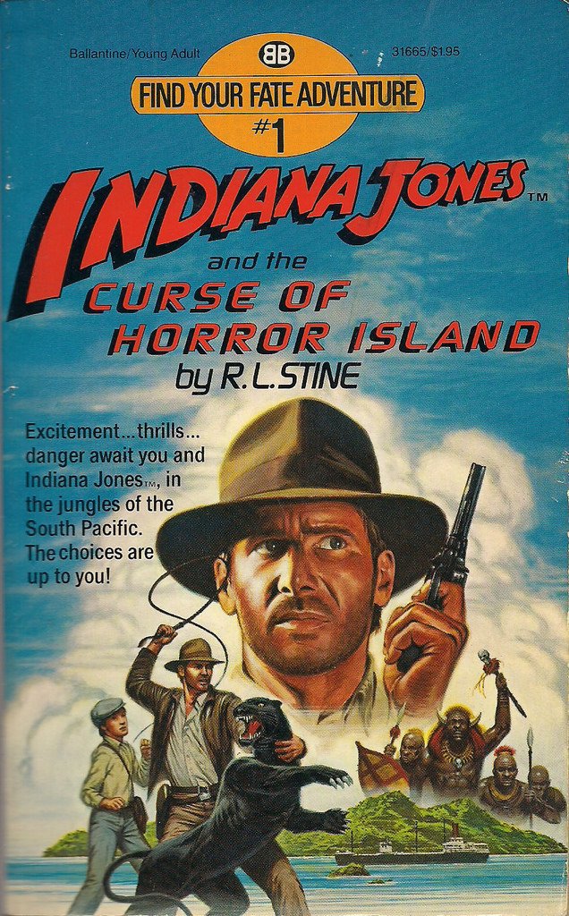 Ballantine also bought the gamebook rights to many popular films and shows: by the mid-80s YOU could be Indiana Jones, James Bond, GI Joe or Doctor Who.