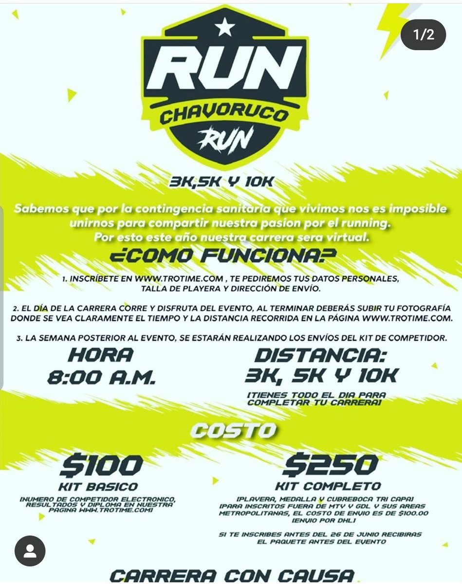 edgarmr's tweet photo. Este 5 de julio.
Mi estimado @ELIASCERVANTES organiza la carrera "RUN CHAVORRUCO RUN". QUERÉTARO INSCRÍBETE !!
Querétaro tierra de carreras y de amantes de correr. (Y de algunos chavorrucos😃)
Aquí los detalles 👇 https://t.co/GIj6qH3ix9