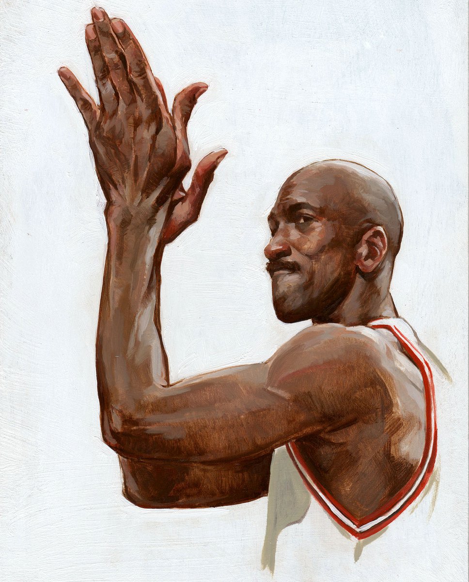 davemalanart's tweet photo. #23 #MichaelJordan oil painting https://t.co/dLeMFOqSi3