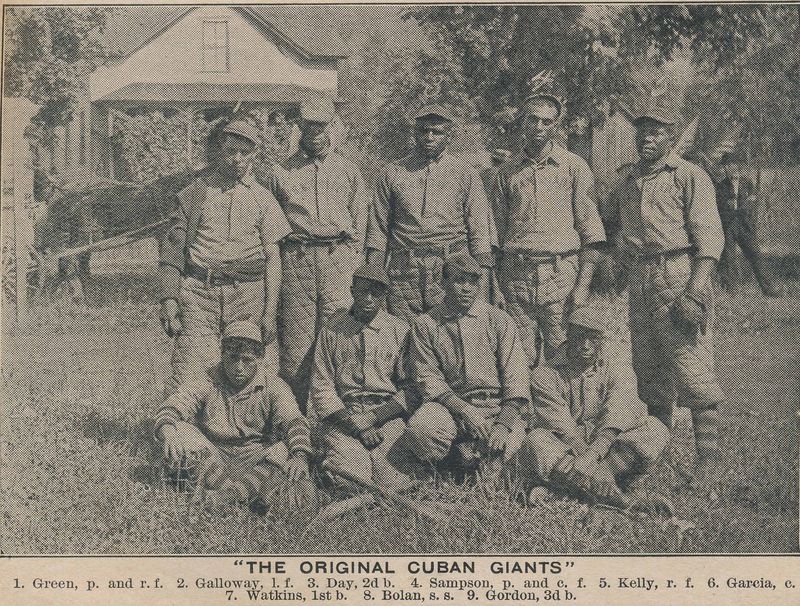 A few more artifacts of the Cuban Giants, including an ad from the Worcester (MA) Spy May 18, 1895 for a game between the Giants and Holy Cross college.