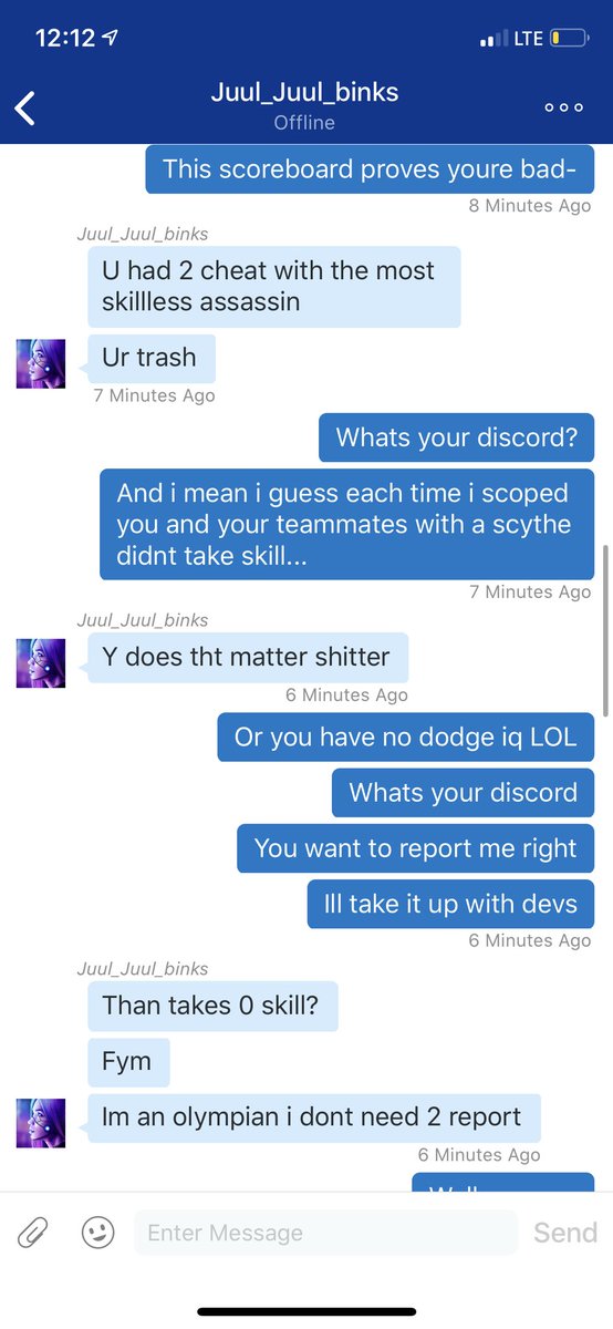 Doomcat Someone Is Impersonating Me On Ps4 Being Toxic Saying They Will Get Someone Banned Lmao What A Fuking Loser If You Run Into This Person Please Report Them T Co Tem544pmw0