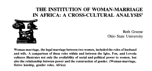 (8/15) Same-sex marriage, especially woman-woman marriage was a frequent occurrence across Africa, such as for Kikuyu (Kenya) women, Igbo women (Nigeria) and Fon women (Benin) (pic. Kikuyu women).