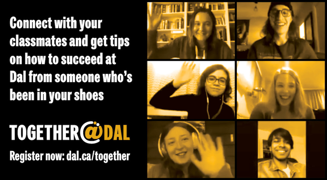 Hey new students - looking forward to meeting you - sign up for together@dal