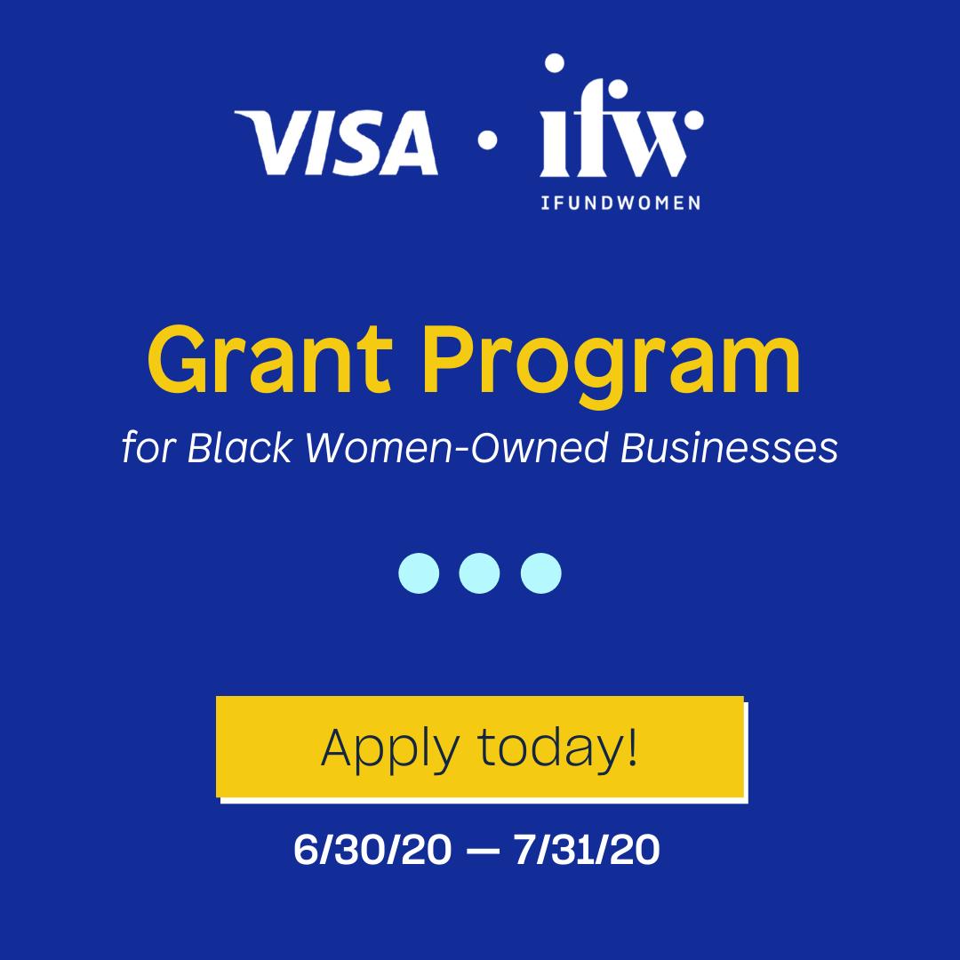  @IFundWomen and  @Visa have partnered up to give 10 women-owned businesses $10K. Apply here:  https://ifundwomen.com/visa Deadline: 7/31!