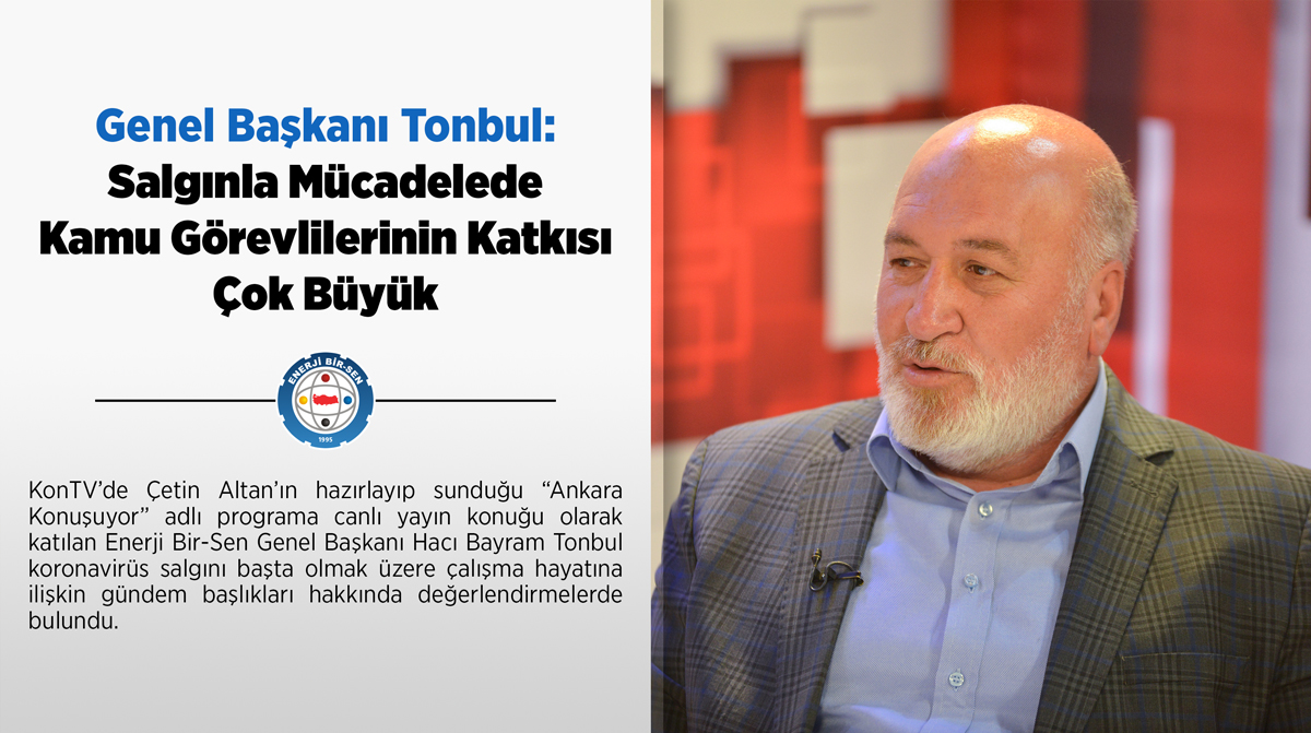 Genel Başkan <a href="/HBTONBUL/">HACI BAYRAM TONBUL 🇹🇷</a>: Salgınla Mücadelede Kamu Görevlilerinin Katkısı Çok Büyük

➡️enerjibirsen.org.tr/haber/2278/