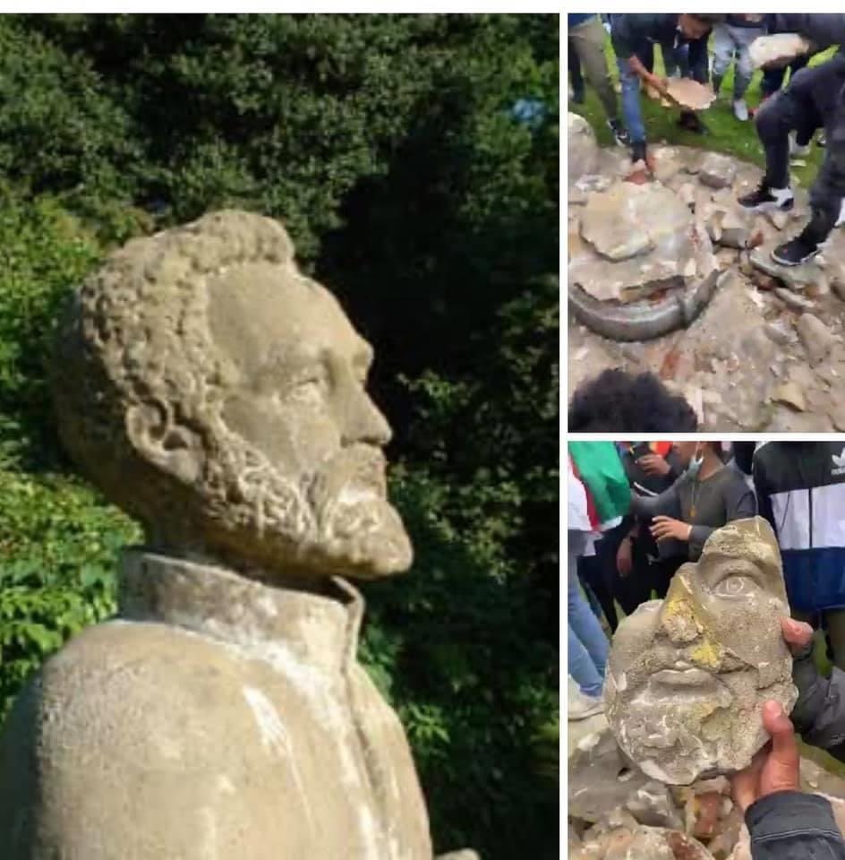 Another statue of Haile Selassie has been destroyed in London.