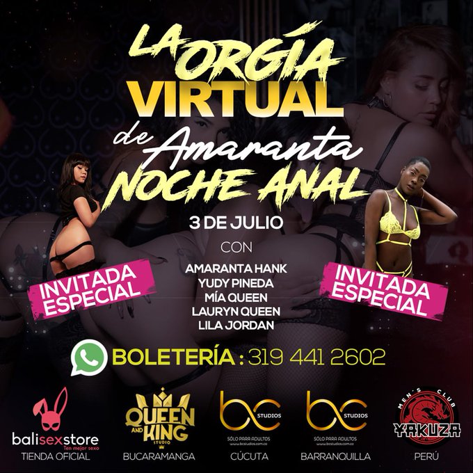 La org&iacute;a virtual de @AmarantaHank "Noche Anal" Tengo el honor de participar en una transmisi&oacute;n en vivo<a class="tags" target="_blank" title="On Twitter" href="/?out=eyJ0eXAiOiJKV1QiLCJhbGciOiJIUzUxMiJ9.eyJpYXQiOjE3MjE4NTY2MDMsImlzcyI6InR3cG9ybnN0YXJzLmNvbSIsIm5iZiI6MTcyMTg1NjYwMywiZXhwIjoxNzUzMzkyNjAzLCJyZWRpcmVjdF91cmwiOiJodHRwczovL3R3aXR0ZXIuY29tL0FtYXJhbnRhSGFuayJ9.TuDtUekxjZA3jcWfAExsMZ5fdgB8JaewwYwycIvrStly4x4j9XcflHFmFTUrCI-b3DGgCobytC2_4x3ADpffxw">@AmarantaHank</a><a href="/tag/webcam"class="tags"><span>#webcam</span></a><a href="/tag/pornhub"class="tags"><span>#pornhub</span></a><a href="/tag/camgirl"class="tags"><span>#camgirl</span></a><a href="/tag/chaturbate"class="tags"><span>#chaturbate</span></a><a href="/tag/lilajordan"class="tags"><span>#lilajordan</span></a>