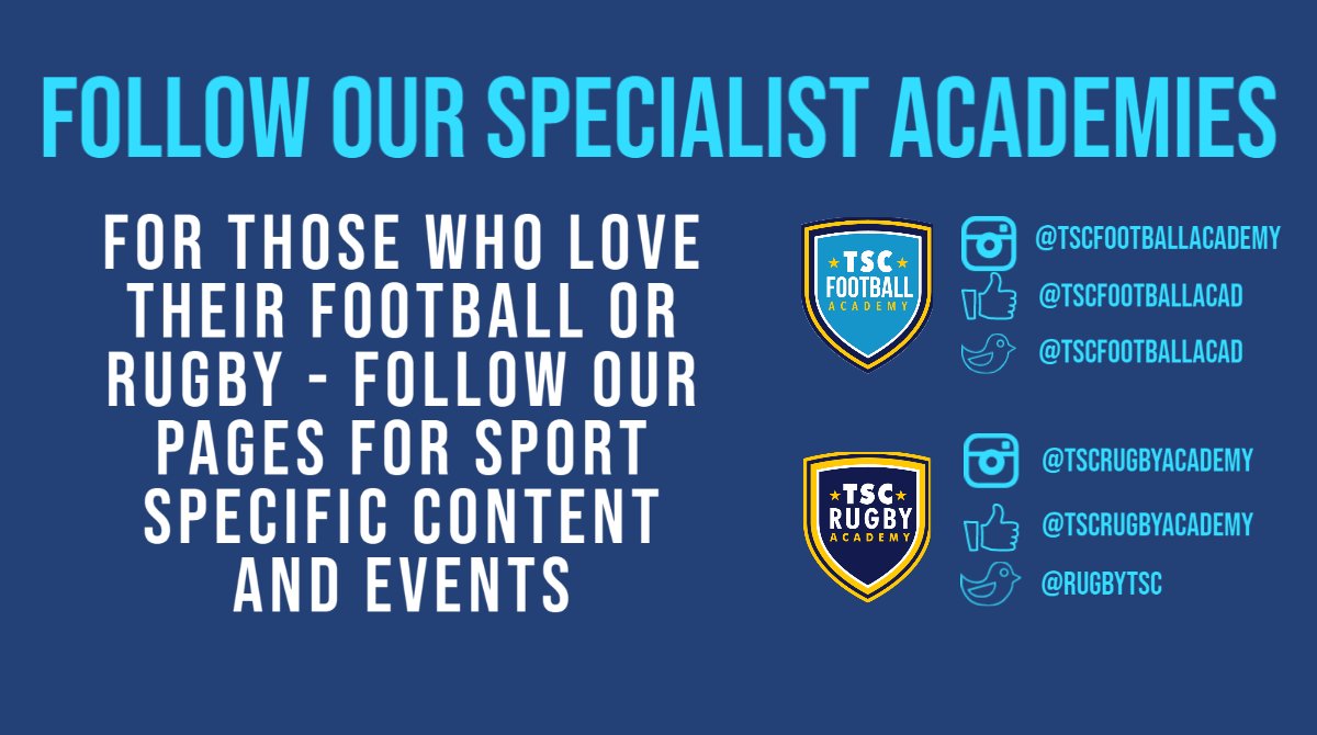 Total Sports Coaching (@totalscoaching) on Twitter photo Our specialist football and rugby academies are based around Kent and have their own social media channels. If you want specific updates and content related to the academy please give them a follow. Our specialist football and rugby academies are based around Kent and have their own social media channels. If you want specific updates and content related to the academy please give them a follow.