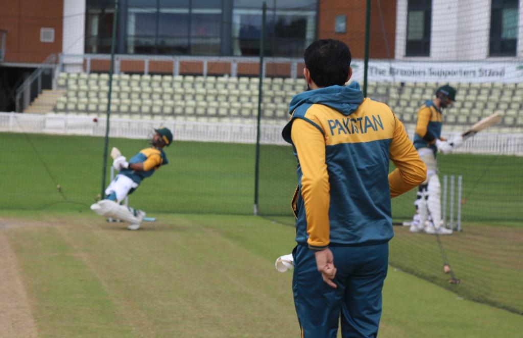 ICC's tweet image. Pakistan&apos;s first training session in England 🇵🇰 

📸 @TheRealPCB