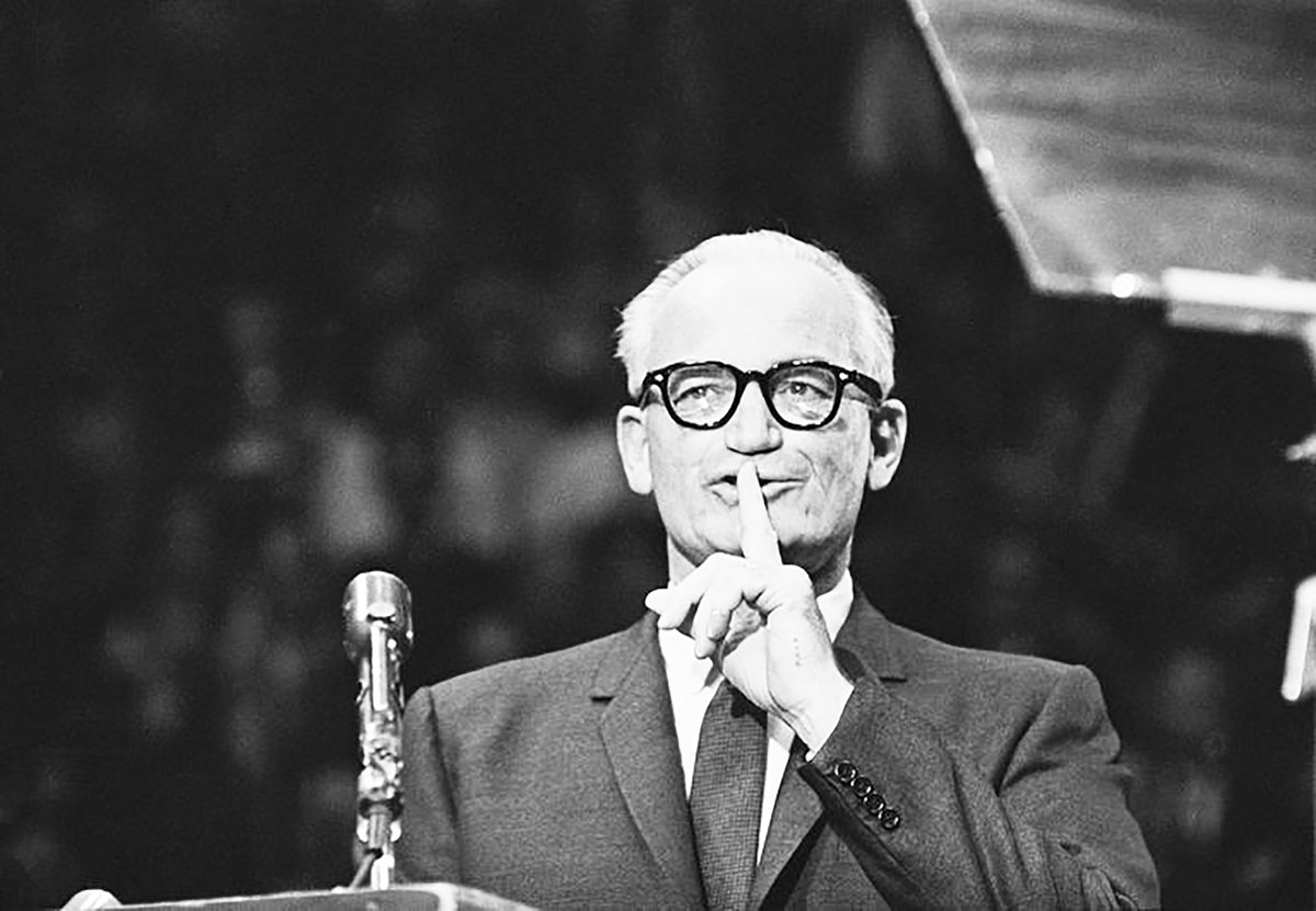 Bircher thought infected the Republican Party for a long time, and was mostly relegated to the sidelines except in moments of crisis.With Barry Goldwater's GOP nomination, that kind of paranoia flared out of control and engulfed the Republican Party.16/