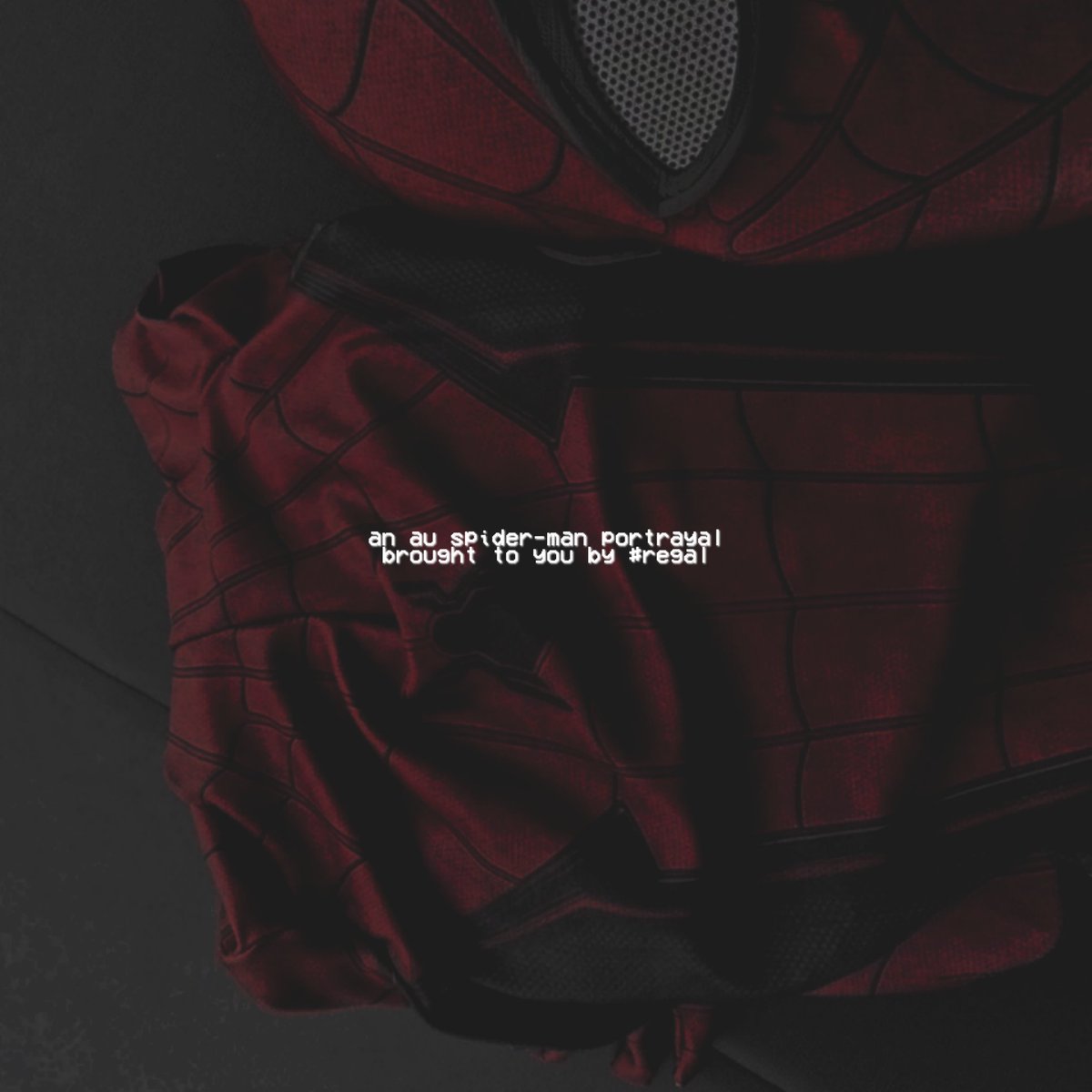 enter PETER PARKER, cursed with responsibility.

                  am i livin this 𝒓𝒊𝒈𝒉𝒕?
          why am i 𝑎𝑙𝑜𝑛𝑒 in a different
                    𝒕𝒊𝒎𝒆 𝒂𝒏𝒅 𝒔𝒑𝒂𝒄𝒆?

   「      a tale of webslinging.
          college age. 21+. #regal. 」