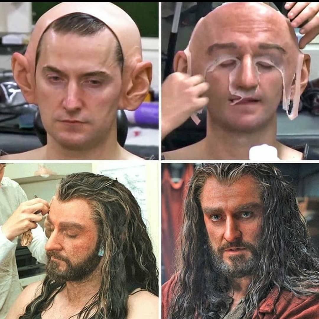 Before and After SFX makeup of some Incredible movie characters.