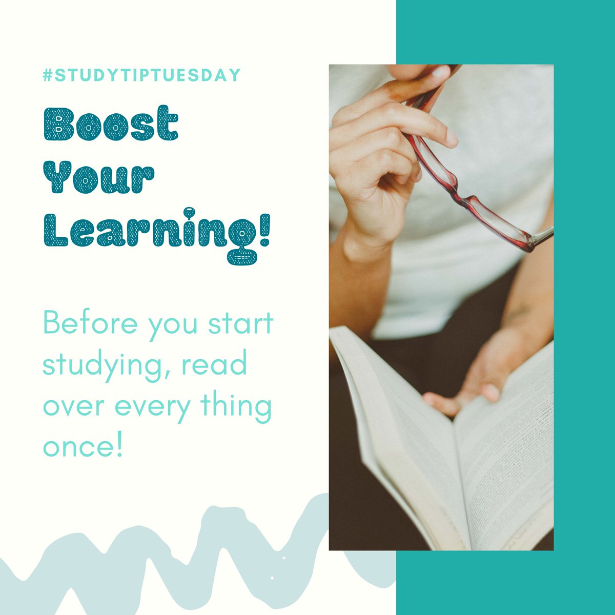 Before you start studying, read through all your material; class notes, handouts, any returned tests/assignments, and important chapters. This will help trigger memories of the content and indicate what areas you may need to focus on. #StudyTipTuesday #TipTuesday