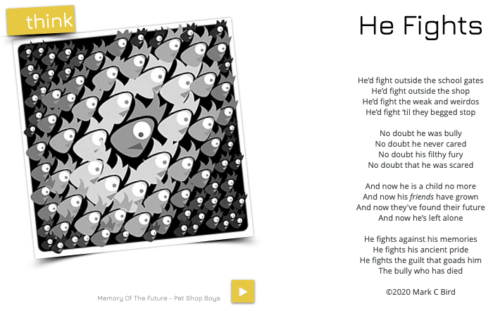 dreambeastpoems's tweet photo. He fights poem #poems4kids #hefights #bullying #dreambeastpoems #Believe #beyourself https://t.co/H0D2a3OzTq